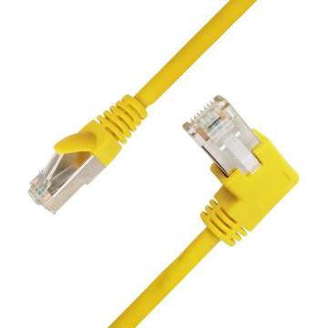BEHPEX Branded Angled Cable 26AWG S/FTP Cat6a Cat6 Patch Cord Shielded RJ45 Connector